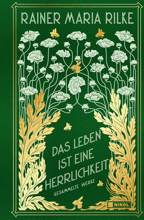 Das Leben ist eine Herrlichkeit: Cabra-Leder mit zweifarbigen Prägungen
