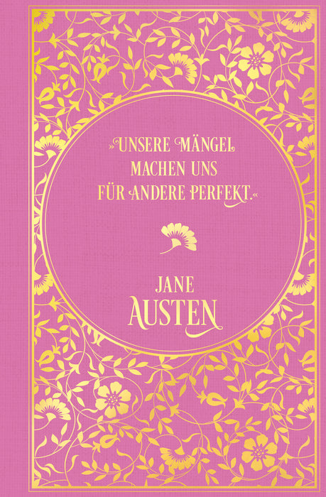 Notizbuch Jane Austen: Leinen mit Goldprägung