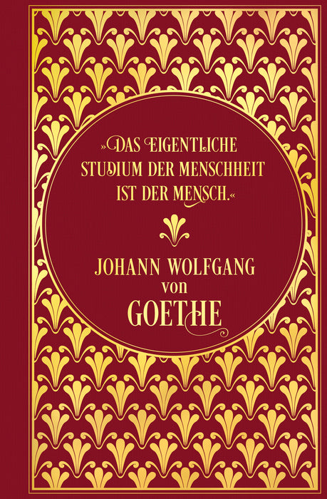 Notizbuch Johann Wolfgang von Goethe: Leinen mit Goldprägung