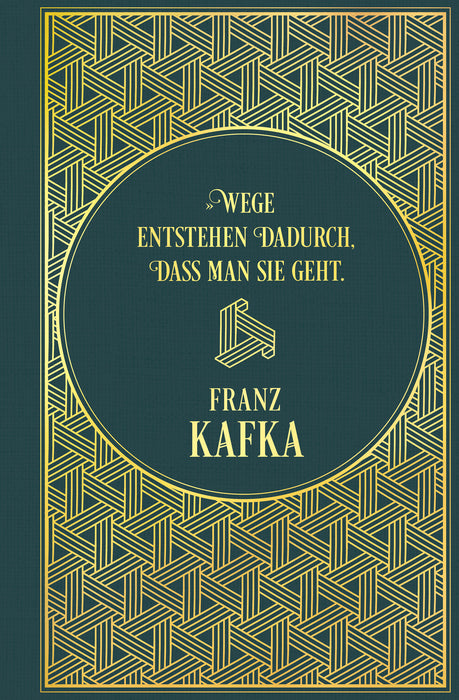 Notizbuch Franz Kafka: Leinen mit Goldprägung