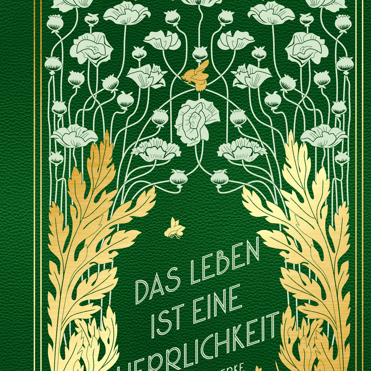 Das Leben ist eine Herrlichkeit: Cabra-Leder mit zweifarbigen